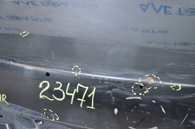 Lexus GS300 GS350 GS430 GS450h 06-11 trunk lid without spoiler, black, after repair, dents, bumps
