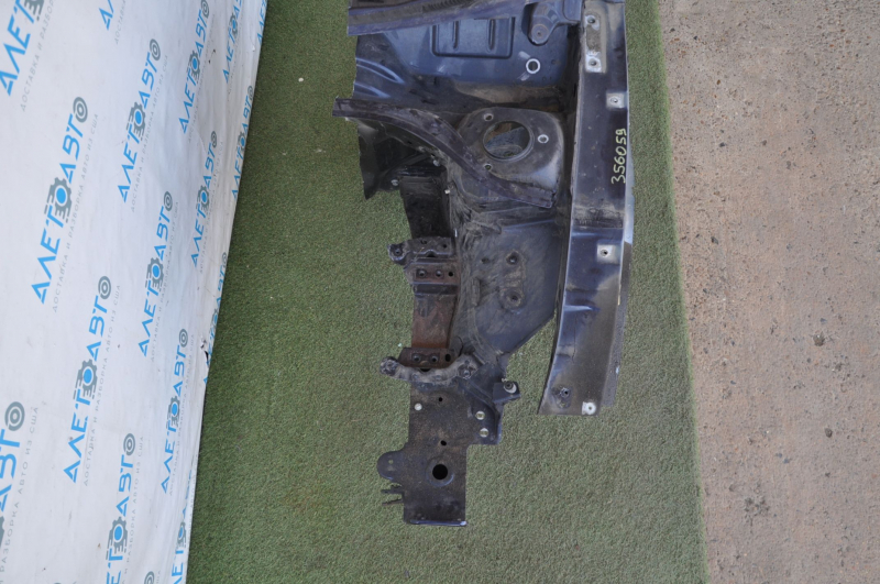 Front left quarter VW Passat b7 12-15 USA blue, with central pillar, dented, bumps