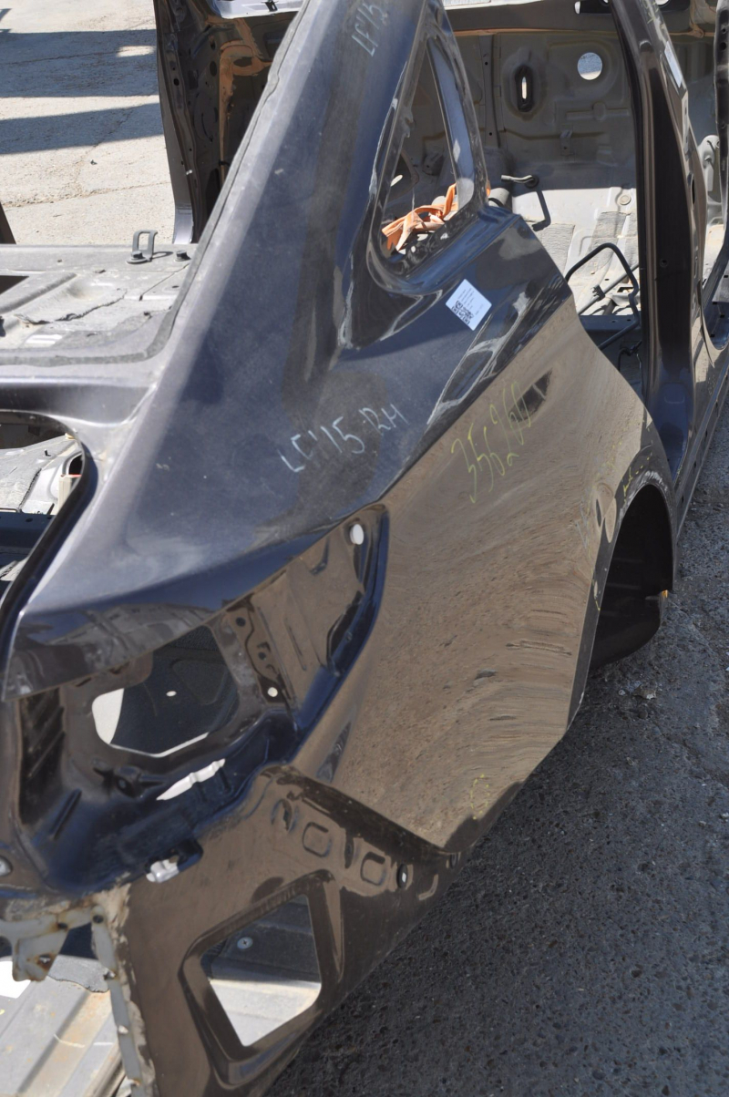 Quarter wing rear right Hyundai Sonata 15-19 graphite on the body, dented, bumps