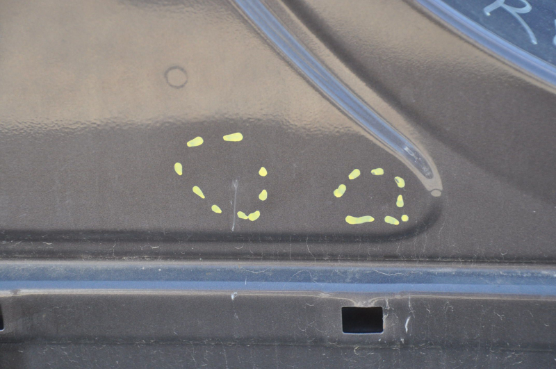 Central right body pillar Hyundai Sonata 15-19 on the body, dented, bumps