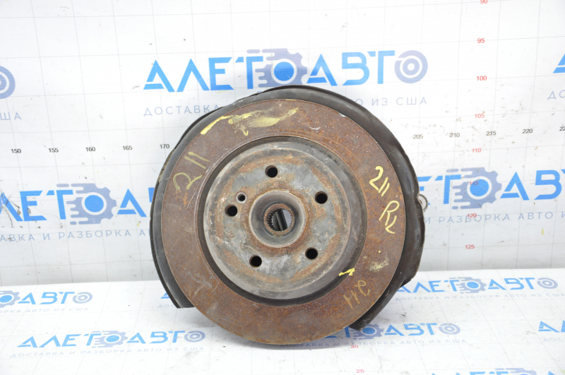 Trunnion with hub rear left Mercedes W211 with brake disc and casing
