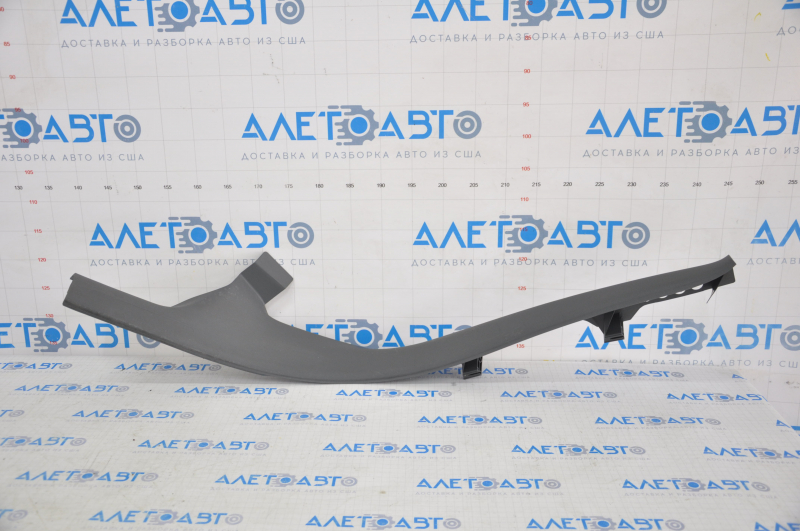Door sill trim inner rear left Audi A4 B8 08-12 sedan, dark gray, scratches