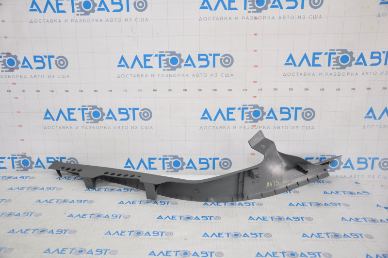 Door sill trim inner rear left Audi A4 B8 08-12 sedan, dark gray, scratches