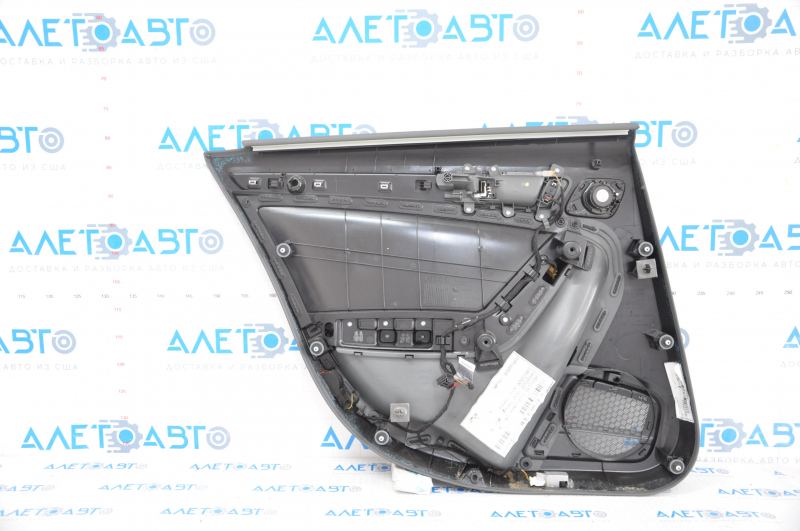 Door trim card rear right Audi A4 B8 13-16 rest gray, sedan without curtain, bent trim, broken fastening