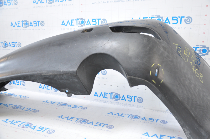 Bare rear bumper Subaru b10 Tribeca 08-14 graphite tears, broken fasteners, dents, scratches