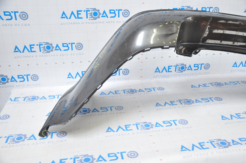 Bare rear bumper Subaru b10 Tribeca 08-14 graphite tears, broken fasteners, dents, scratches