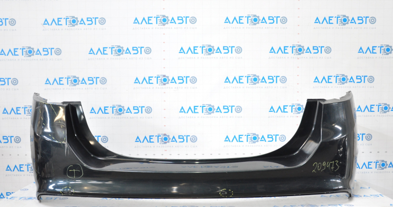 Rear bumper bare Ford Fusion mk5 13-18 green tears, dented, torn off fasteners
