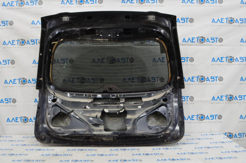 Naked trunk door with glass Mitsubishi Outlander 16-16 blue D14, dents, cracks