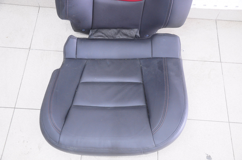 Rear row of seats 2nd row left Chevrolet Volt 11-15 leather, individual burgundy, dry cleanable