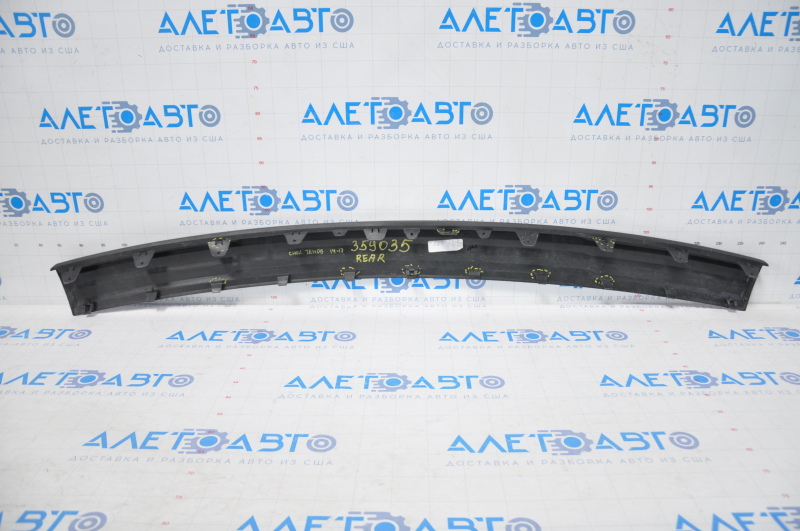 Rear bumper trim Chevrolet Tahoe 14-20 structure torn and dented fasteners, scratches