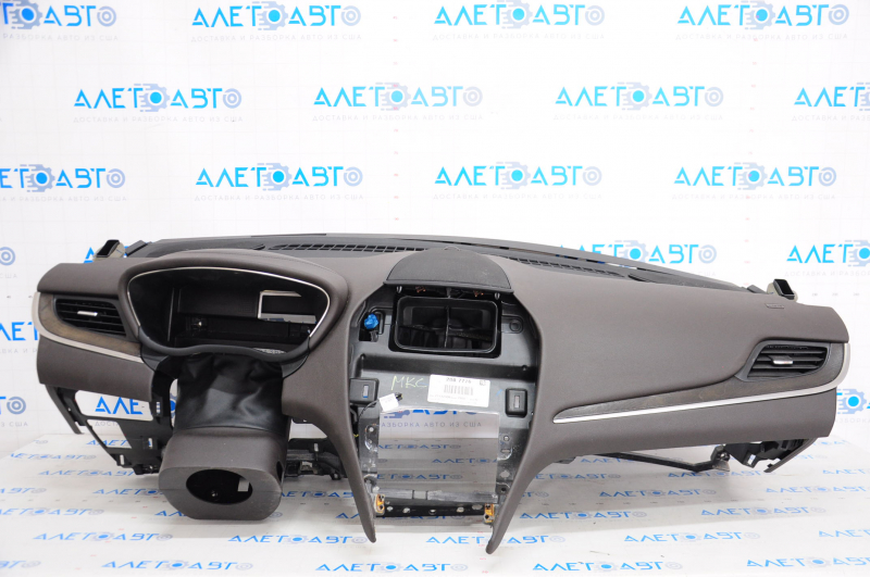 Torpedo front panel with AIRBAG Lincoln MKC 15-19 dark brown, insert under the tree, under the sensor, broken bar