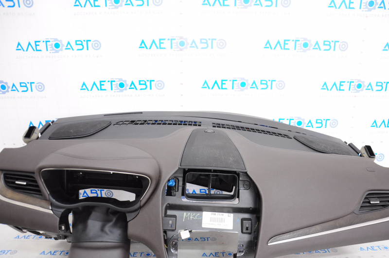 Torpedo front panel with AIRBAG Lincoln MKC 15-19 dark brown, insert under the tree, under the sensor, broken bar