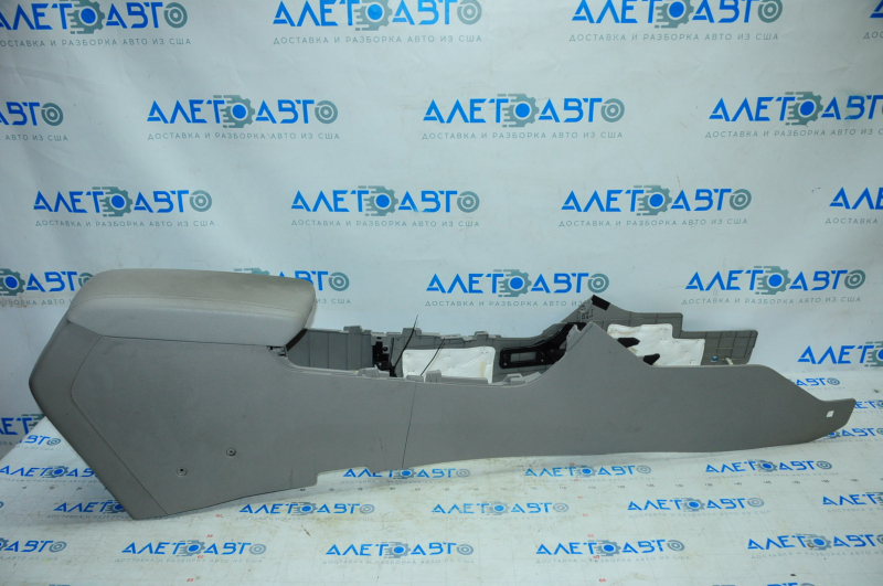 Central console armrest Hyundai Sonata 15-17 leather gray, scratches
