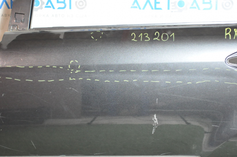 Bare rear left door Lexus RX300 RX330 RX350 RX400h 04-09 graphite 1E0, dented, bumps