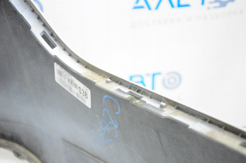 Rear bumper bare Hyundai Santa FE Sport 13-16 pre-rest upper, white, crack, broken mount