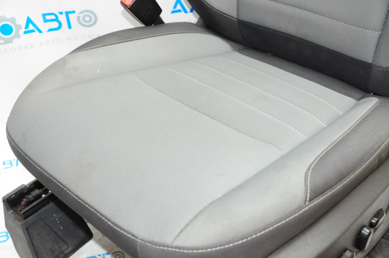 Driver's seat Ford Escape MK3 13-15 without airbag, electric, cloth, black and gray, for cleaning, the motor does not work forward and backward