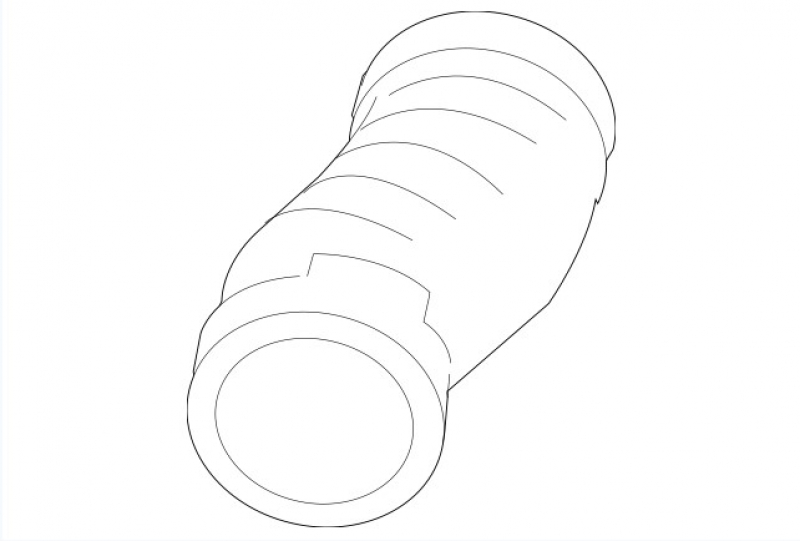 Air duct for garbage container Toyota Highlander 08-10 hybrid