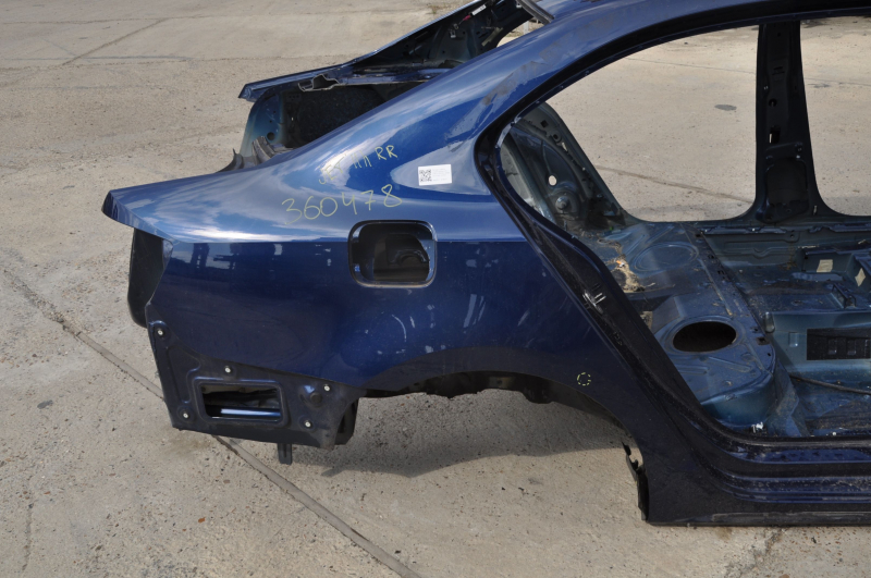 Quarter wing rear right VW Jetta 11-18 USA blue, on body, bumps