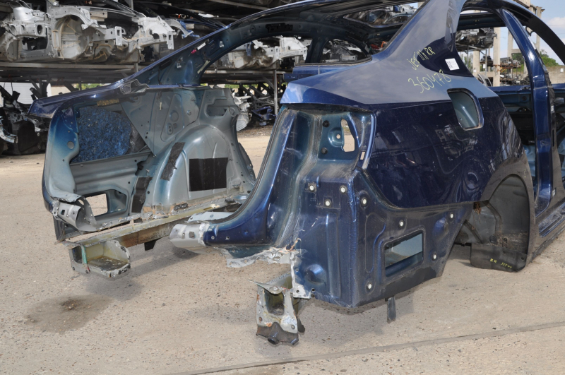 Quarter wing rear right VW Jetta 11-18 USA blue, on body, bumps