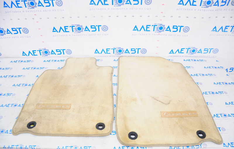 Set of floor mats for Lexus ES300h ES350 13-15 cloth, beige, dry-cleanable