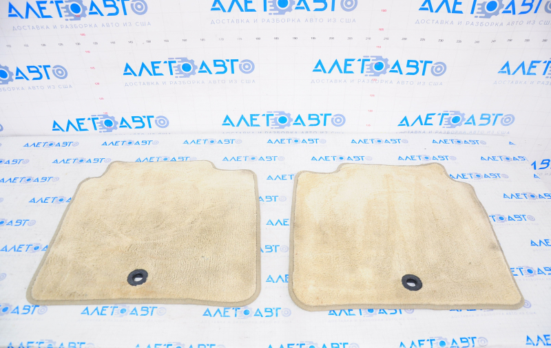 Set of floor mats for Lexus ES300h ES350 13-15 cloth, beige, dry-cleanable