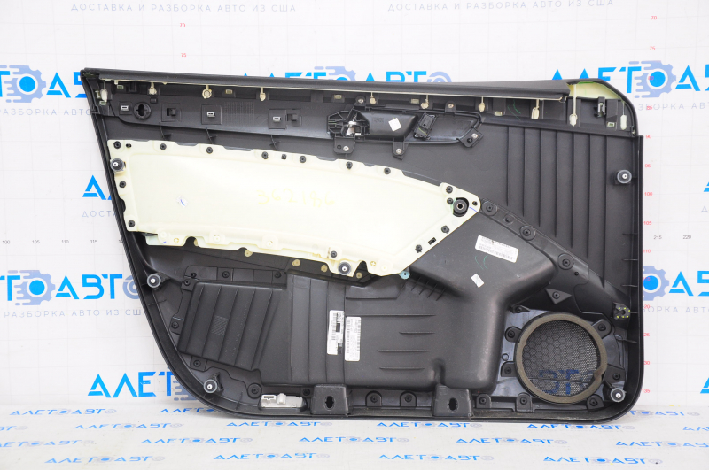 Door trim card front right VW Passat b7 12-15 USA black, crack in fastening