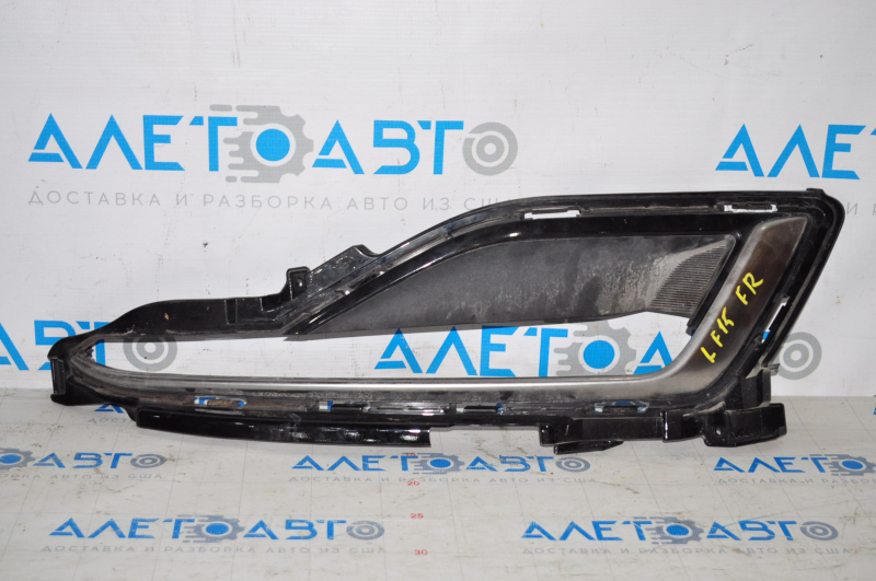 Right fog light frame Hyundai Sonata 15-17 SE under DRL, chrome