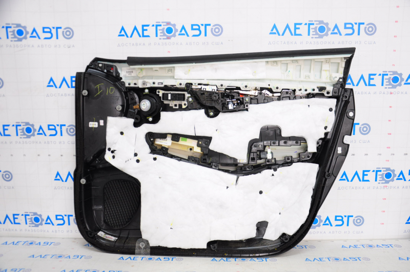 Door trim card front left Infiniti QX50 19-20 BOSE, for seat memory, black, chrome used, for dry cleaning