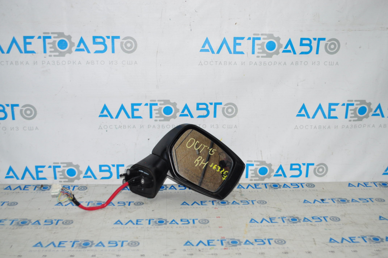 Side mirror right complete Subaru Outback 15-17 13 pins, BSM, turn signal, heated, black