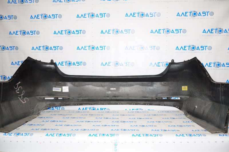 Rear bumper bare Hyundai Sonata 15-17 usa black, scratches, dent, crack,