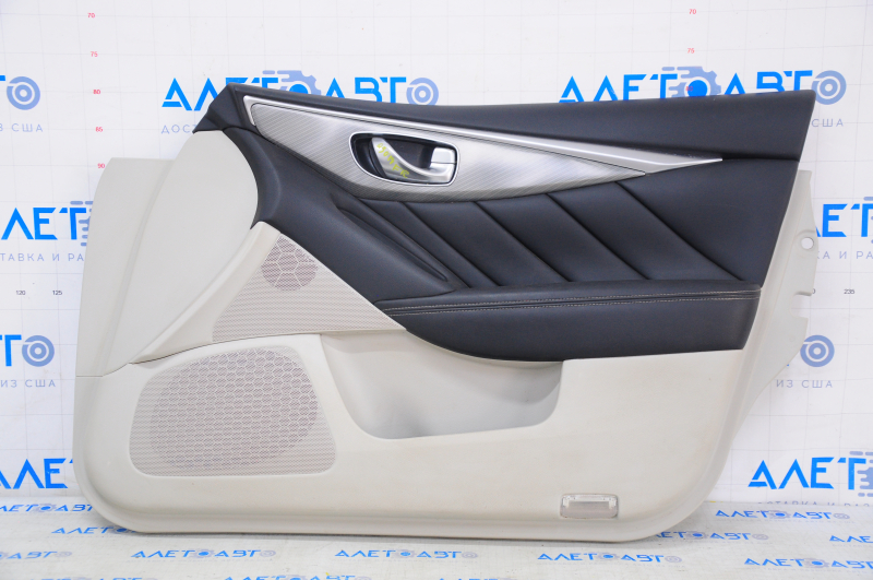 Door trim card front right Infiniti Q50 14-15 gray