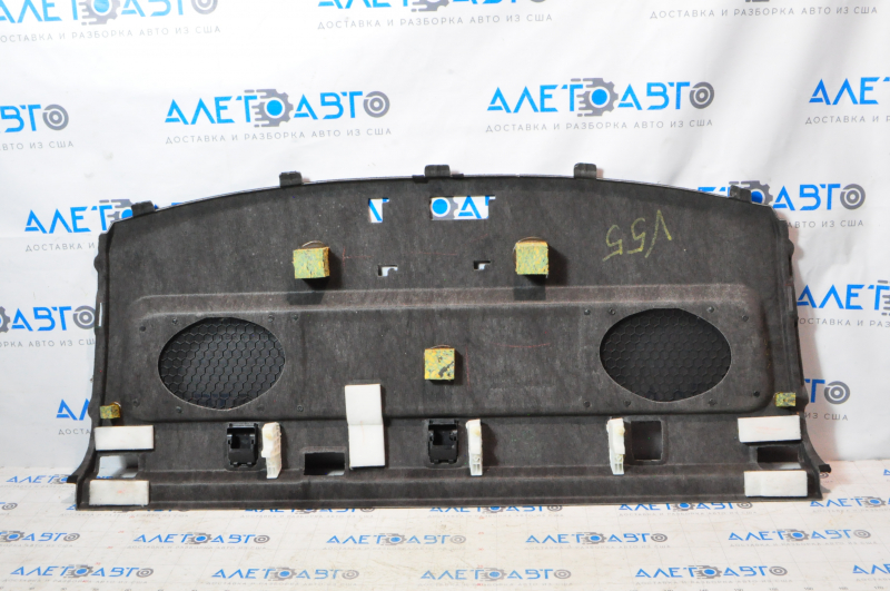 Rear shelf Toyota Camry v55 15-17 usa black torn fastening, no plug
