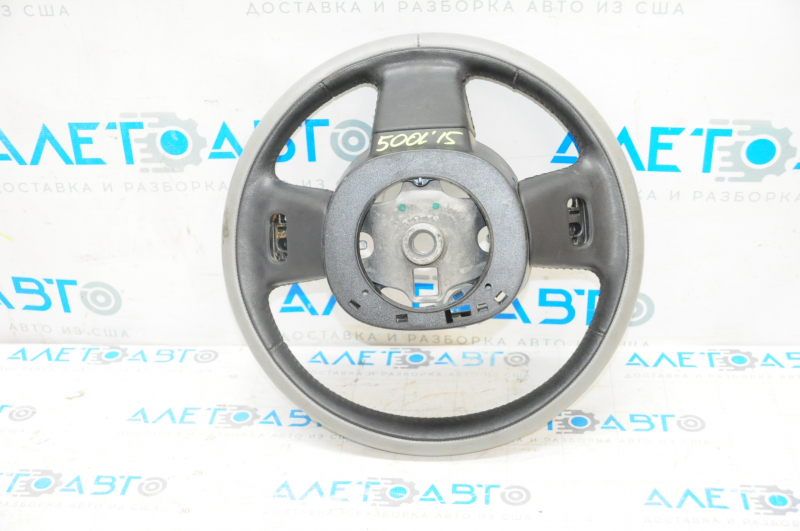 Naked steering wheel Fiat 500L 14-17 grey leather, peeling, scratches
