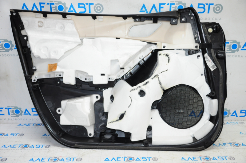 Door trim card front right Mazda 6 13-15 black with black insert leather, armrest leather, Bose, bumpers