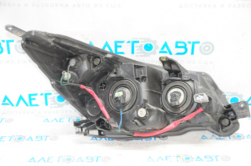 Headlight front left Subaru Forester 14-16 bare SJ prerest halogen, dark, broken crepe, needs polishing, varnish peeled off