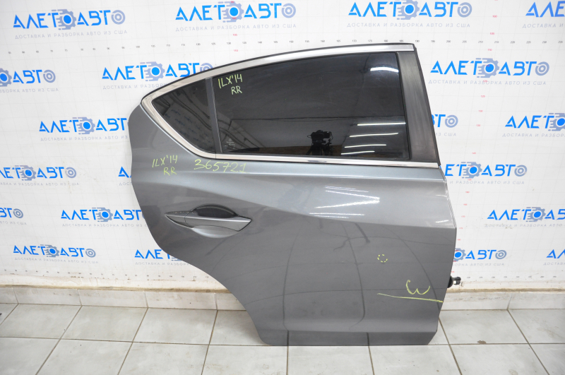 Door assembly rear right Acura ILX 13-15 pre-rest, graphite NH737MX, butt