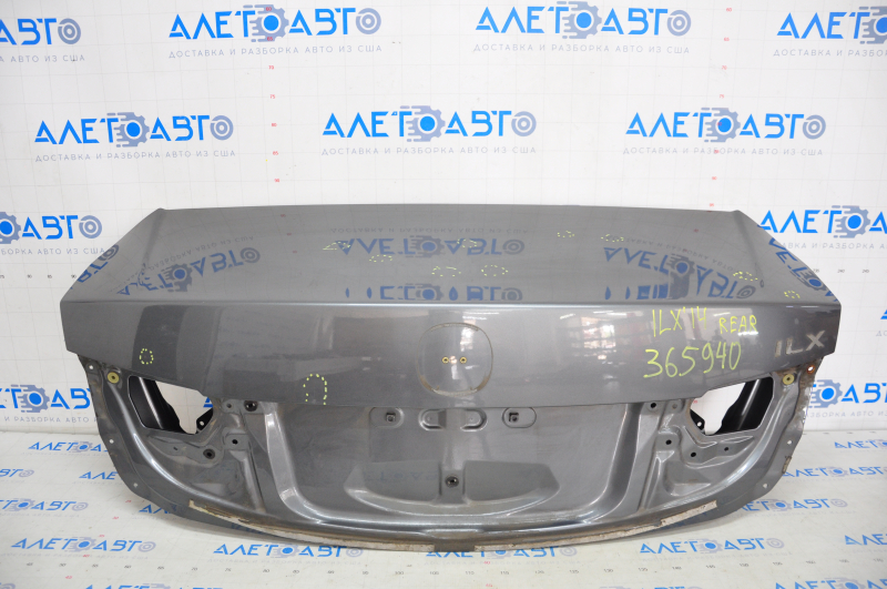 Acura ILX 13-18 Graphite Trunk Lid NH737MX, Butts