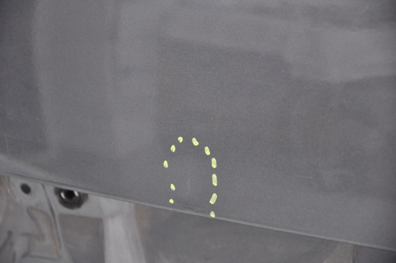Acura ILX 13-18 Graphite Trunk Lid NH737MX, Butts