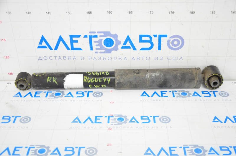 Shock absorber rear right Nissan Rogue 14-17 fwd large silent block, cracked silent blocks, dented