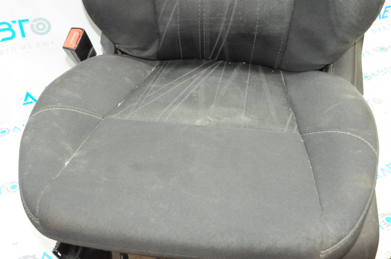 Driver's seat Ford Focus mk3 15-18 rest, without airbag, fur, cloth black, for dry cleaning