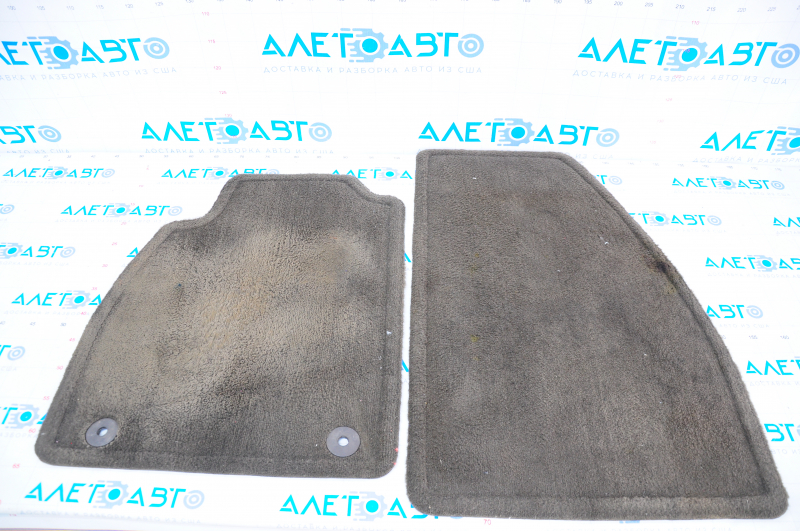 Set of floor mats for Chevrolet Malibu 13-15, cloth, brown