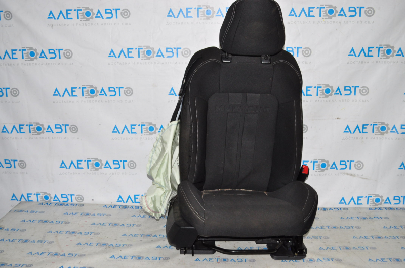 Passenger seat Ford Mustang mk6 15-23 airbag, coupe, cloth, mechanic, shot