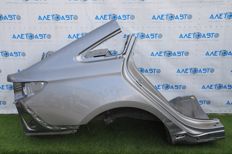 Quarter wing rear right Hyundai Sonata 15-19 silver 2 dents