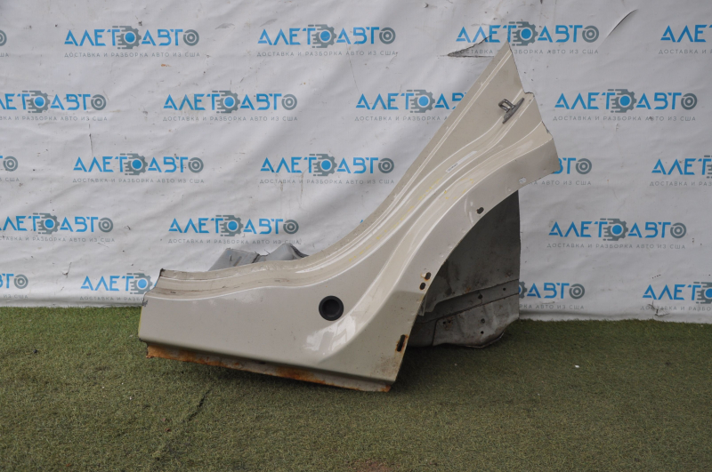 Lincoln MKX 16-18 left rear fender dent beige