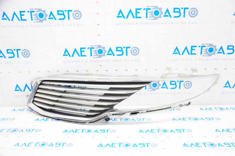 Radiator grill left Lincoln MKZ 13-16 chrome, swollen chrome