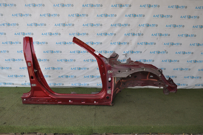 Front right quarter Honda Accord 18-22 red, with central pillar, painted