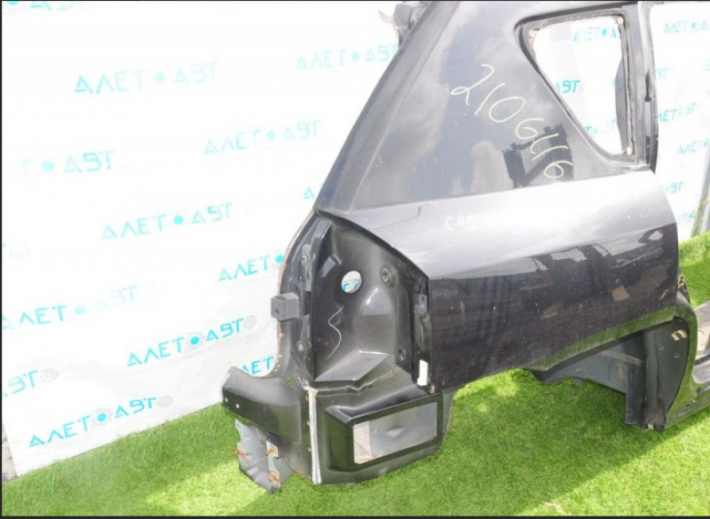 Quarter wing rear right Jeep Compass 11-16 black, bumps, on the body