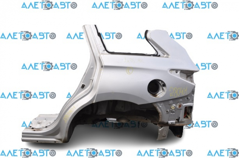 Quarter wing rear left Infiniti JX35 QX60 13-20 pre-rest, silver, small bump
