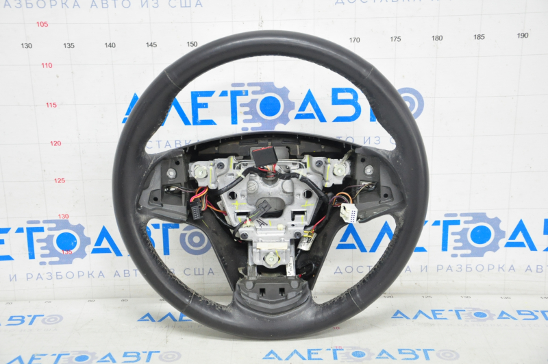 Bare steering wheel Cadillac CTS 14 - heated, leather black, without buttons and paddles, without heating, scratches