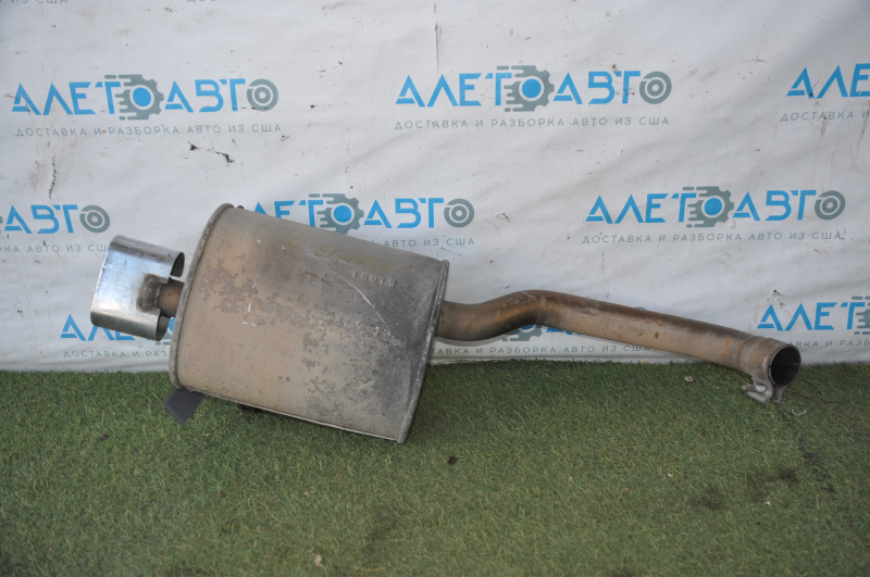 Muffler rear part with barrel Fiat 500 12-17 with chrome tip, dented